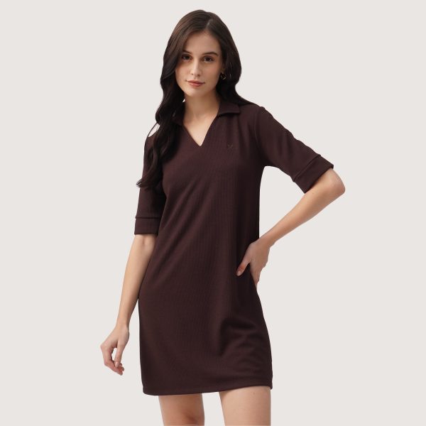 Ribbed Polo Dress